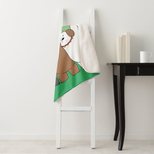 We zijn Beren - Seizoensgroeten Sherpa Deken (In situ)