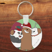 We zijn Beren - Seizoensgroeten Sleutelhanger (Voorkant)