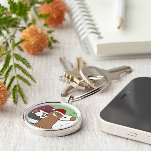 We zijn Beren - Seizoensgroeten Sleutelhanger (Zijkant)