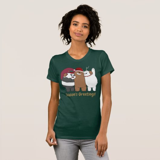 We zijn Beren - Seizoensgroeten T-shirt (Voorkant volledig)