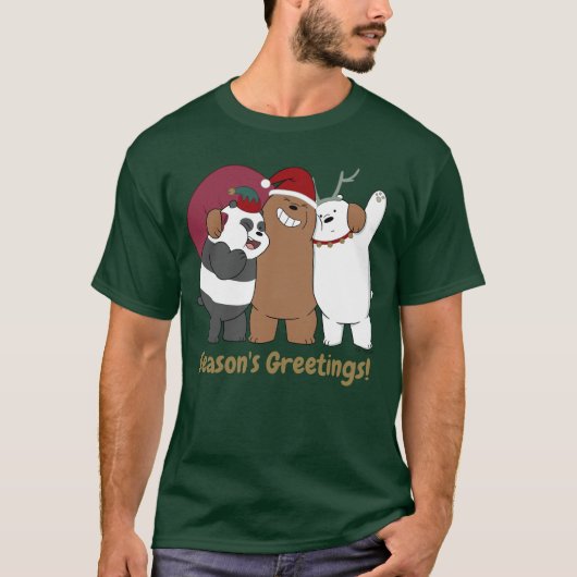 We zijn Beren - Seizoensgroeten T-shirt (Voorkant)