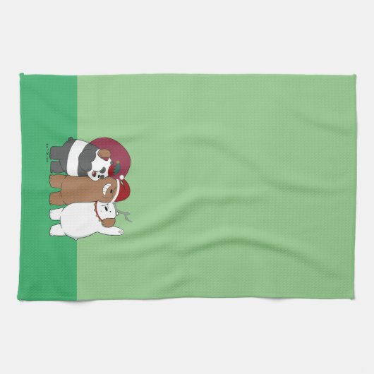 We zijn Beren - Seizoensgroeten Theedoek (Horizontaal)