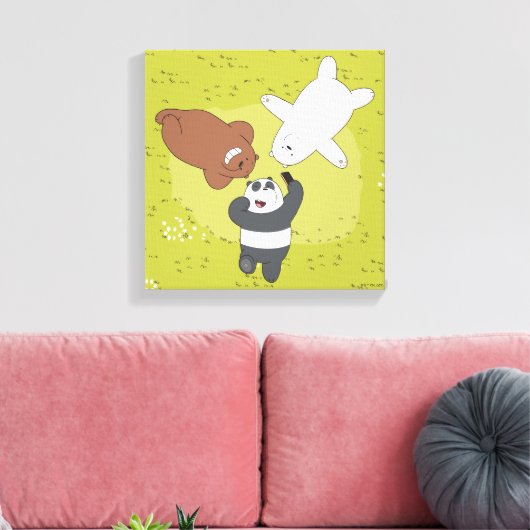 We zijn Beren - #SquadGoals Canvas Afdruk (Insitu (Woonkamer))