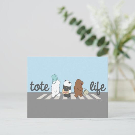 We zijn Beren - Tas leven! Briefkaart (Staand voorkant)