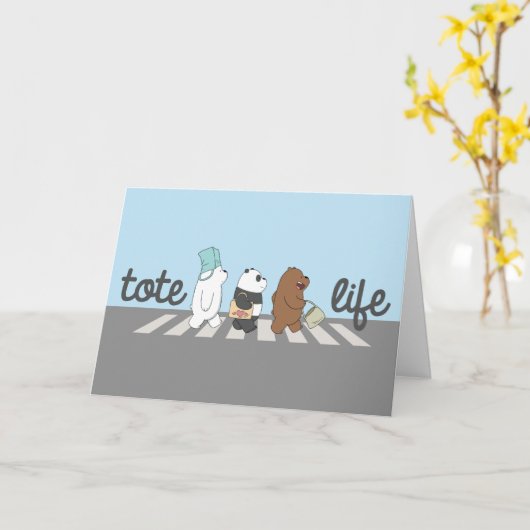 We zijn Beren - Tas leven! Kaart (Gele Bloem)