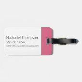 We zijn Beren - Valentijn harten patroon Bagagelabel (Achterkant horizontaal)