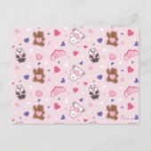 We zijn Beren - Valentijn harten patroon Briefkaart (Voorkant)