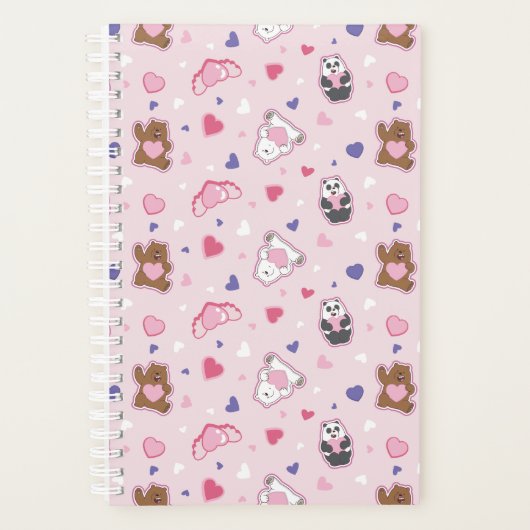 We zijn Beren - Valentijn harten patroon Planner (Voorkant)