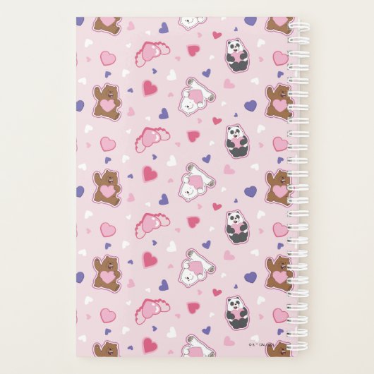 We zijn Beren - Valentijn harten patroon Planner (Achterkant)