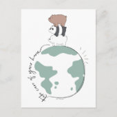 We zijn Beren - zorg dat je thuis bent Briefkaart (Voorkant)