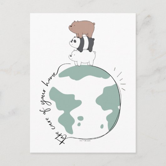 We zijn Beren - zorg dat je thuis bent Briefkaart (Voorkant)