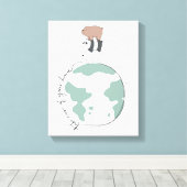 We zijn Beren - zorg dat je thuis bent Canvas Afdruk (Insitu (Houten vloer))