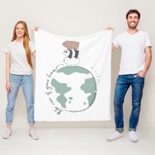 We zijn Beren - zorg dat je thuis bent Fleece Deken