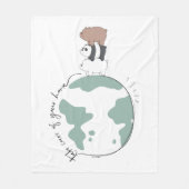 We zijn Beren - zorg dat je thuis bent Fleece Deken (Voorkant)