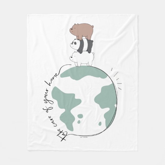 We zijn Beren - zorg dat je thuis bent Fleece Deken (Voorkant)