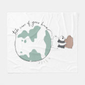 We zijn Beren - zorg dat je thuis bent Fleece Deken (Voorkant (Horizontaal))