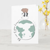 We zijn Beren - zorg dat je thuis bent Kaart (Gele Bloem)