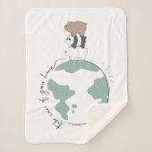 We zijn Beren - zorg dat je thuis bent Sherpa Deken (Voorkant)