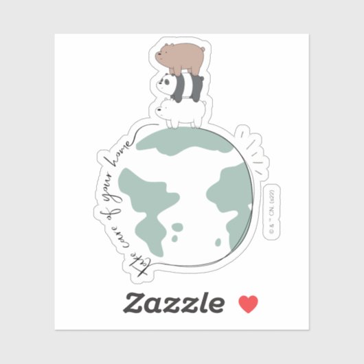 We zijn Beren - zorg dat je thuis bent Sticker (Vel)