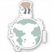 We zijn Beren - zorg dat je thuis bent Sticker (Voorkant)