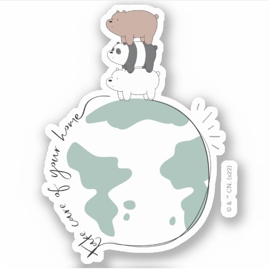 We zijn Beren - zorg dat je thuis bent Sticker (Voorkant)