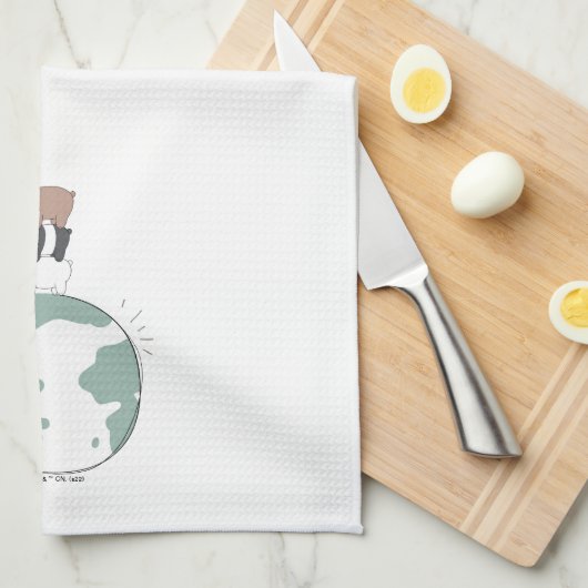 We zijn Beren - zorg dat je thuis bent Theedoek (Quarter Fold)