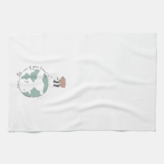 We zijn Beren - zorg dat je thuis bent Theedoek (Horizontaal)