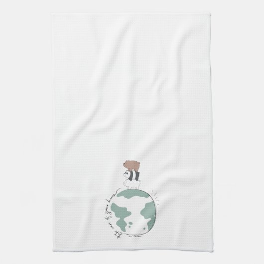 We zijn Beren - zorg dat je thuis bent Theedoek (Verticaal)