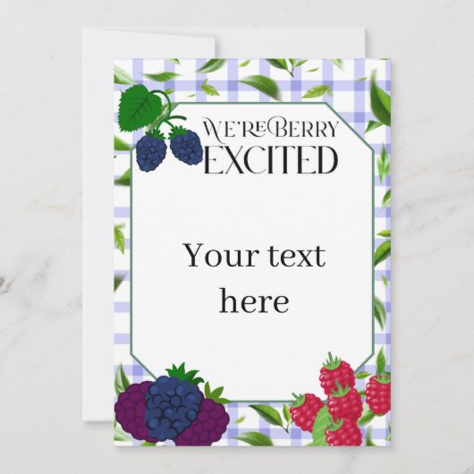 We zijn "Berry" enthousiast Kaart (Voorkant)