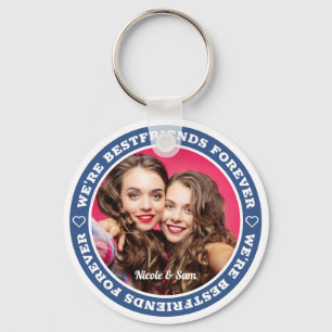 We zijn Bestands Forever BFF Modern Custom Photo Sleutelhanger