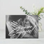 We zijn betrokken | Aankondiging foto-Verloving  (Staand voorkant)