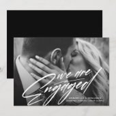 We zijn betrokken | Aankondiging foto-Verloving  (Voorkant / Achterkant)
