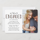 We zijn betrokken | Aankondiging Verloving (Voorkant)