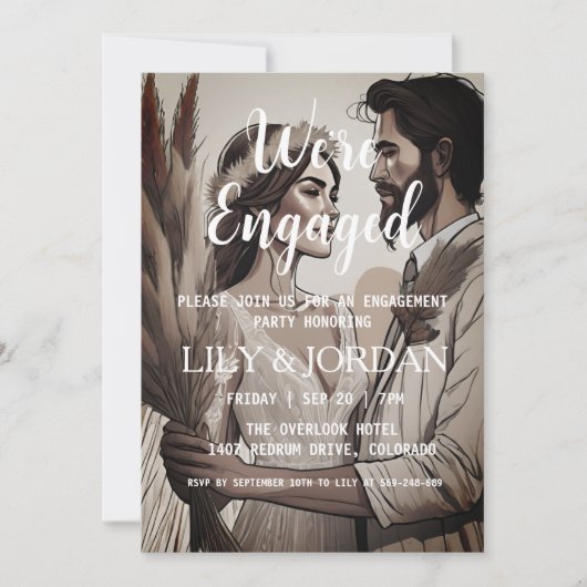 We zijn betrokken bij uitnodigingen voor Boho Enga (Voorkant)