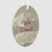 We zijn Betrokken Keepomwille voor Verloving Ornament (voorkant)