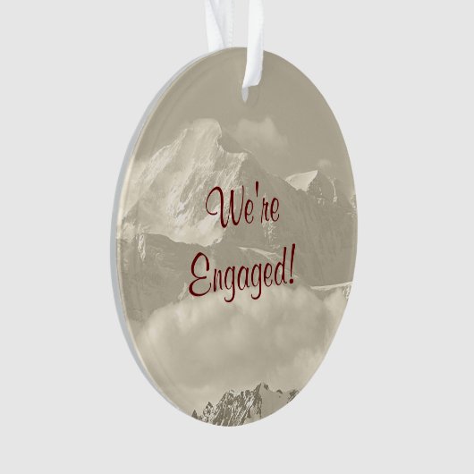 We zijn Betrokken Keepomwille voor Verloving Ornament (voorkant)