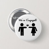 We zijn betrokken ronde button 5,7 cm (Voorkant /achterkant)