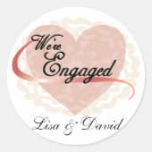 We zijn betrokken ronde sticker (Voorkant)