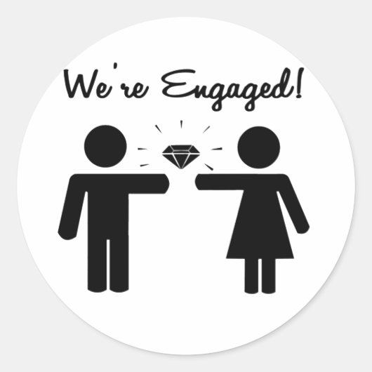 We zijn betrokken ronde sticker (Voorkant)
