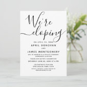 We zijn bezig met het uitvinden van Typografie Wed Kaart (Staand voorkant)