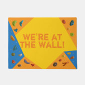 We zijn bij de muur, grappig rotsklimmen deurmat (Voorkant)