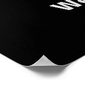 We zijn blij dat je hier bent, Black Wedding Welco Poster (Hoek)