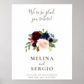 We zijn blij dat je hier bent Classic Wedding Welc Poster (Voorkant)