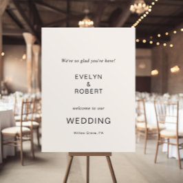 We zijn blij dat je hier bent... minimalistische b poster