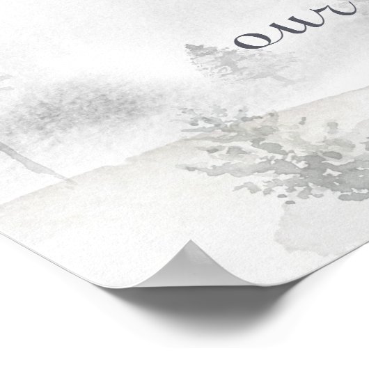 We zijn blij dat je hier de Winter Wedding Welcome Poster (Hoek)