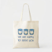 We zijn blij dat jullie de NYC Griekse koffiebeker Tote Bag (Voorkant)