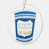 We zijn blij dat we jullie een blauwe Griekse koff Keramisch Ornament (Links)