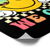 We zijn blij met de laatste dag van school leraar poster (Hoek)