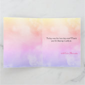 We zijn blij om u te ontmoeten vlinder Baby shower Bedankkaart (Binnen)