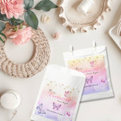 We zijn blij om u te ontmoeten vlinder Baby shower Bedankzakje